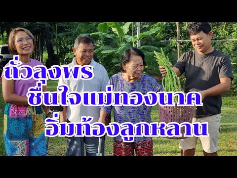 ถั่วลุงพรชื่นใจแม่ทองนาค อิ่มท้องลูกหลาน #บ้านสวนกำภูEp1168