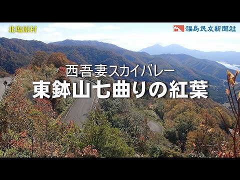 西吾妻スカイバレー東鉢山七曲りの紅葉