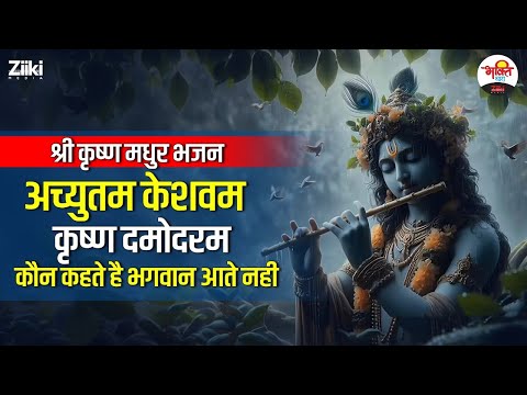 अच्युतम केशवम कृष्ण दमोदरम , कौन कहते है भगवान आते नही | श्री कृष्ण मधुर भजन #bhaktidhara #jukebox