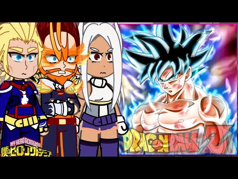 MHA/BNHA Pro heroes react to Goku || Dragon Ball