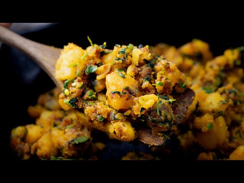 Methi Aloo | Methi Batata nu Shaak | Fenugreek Potato Curry