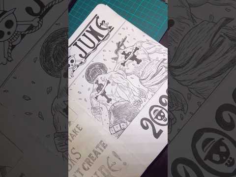 🌊 Ace & Whitebeard - manga panel style #bujo cover page 🚢 #onepiece #ワンピース #bujoideas #anime