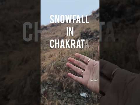 Snowfall in chakrata✌️ #snowfall #snow #chakrata #snowwhite