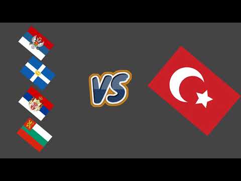 Osmanlı İmparatorluğu VS Sırbistan Bulgaristan Yunanistan Karadağ 1.Balkan Savaşı - Age of History 2