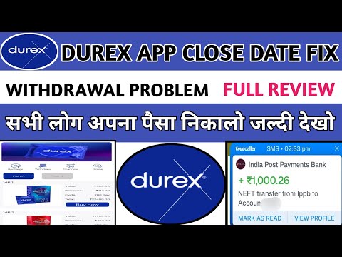 Durex app withdrawal problem || durex app se paisa kese milega || Durex earning app new update ||