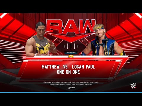 WWE 2K24 - AWA Monday night dawn: Matthew vs Logan Paul