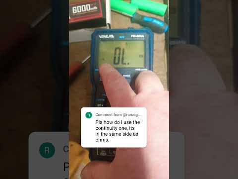 How to set continuity on a Venlab VM-600A multimeter #powertools #repair #workshop