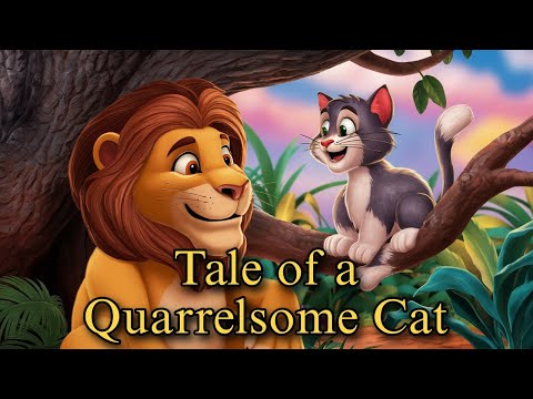 The Quarrelsome Cat: A Jungle King’s Lesson.Moral story, Bedtime stories.