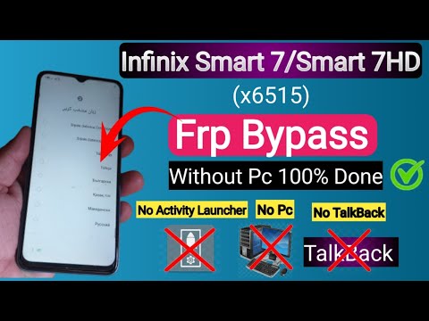 Infinix Smart 7 (X6515) FRP Bypass without PC! (2024) | Remove Google Account"