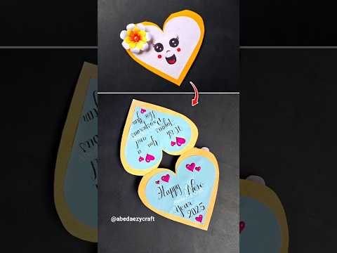 Happy New Year Card 2025 | DIY New Year card #shorts #diy #youtubeshorts #newyear2025