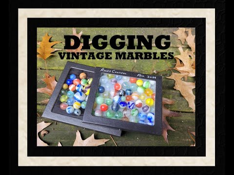 Digging Old Marbles in Piles of Trash - Bottle Digging - Antiques - Toys - Christmas - Trash Picking