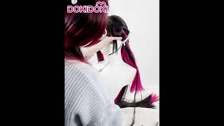 [Tutorial] DokiDoki Game Genshin Impact Fatui Harbinger Cosplay Wig Cosplay Columbina Wig Straight