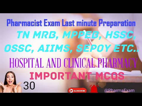 PHARMACIST Exam PREPARATION2023/Hospital & Clinical Pharmacy #pharmacistexampreparation#tnmrb#mppeb#