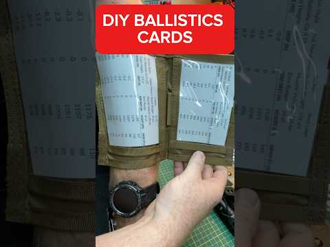 How to Make Ballistics / DOPE Cards for Shooting