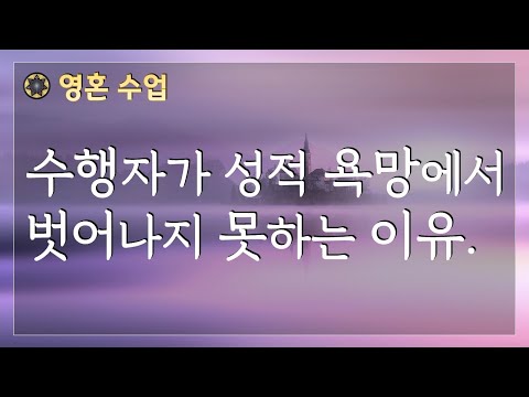 #99 수행자가 성적 욕망에서 벗어나지 못하는 이유. [영혼 수업]