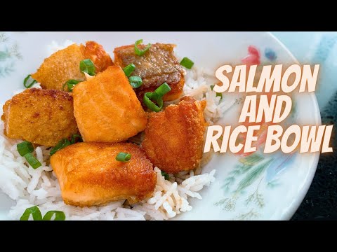 AMAZING salmon and rice bowl:the no brainer lazy dinner|Salmon and Rice Recipe|Cooking Japanese Food