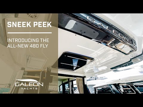 Galeon 480 FLY Yacht | Beach Mode & Carbon Fiber Design