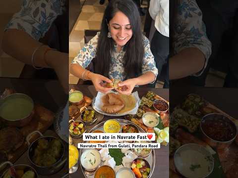 WHAT I ATE IN NAVRATE FAST?😱 Navratre Thali❤️ Indian Food #shorts #youtubeshorts #shortsvideo