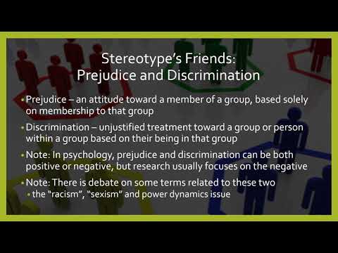 Module 11 - Stereotypes, Discrimination, and Prejudice Recording