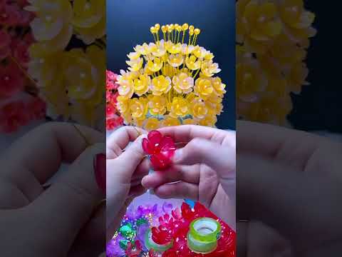 Handmade diy beads flowers#beads #diybeads #diy #homedecor #gift #craft #diybeads #handmadegifts