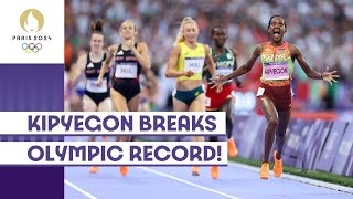 Faith Kipyegon Breaks Olympic Record! 🇰🇪 | Women's 1500m | #Paris2024 highlights