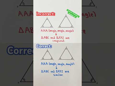 Common Geometry Mistakes #2 #Shorts #geometry #mistakes #math