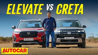 Hyundai Creta vs Honda Elevate - Which is the mid-size SUV for you? | Comparison | @autocarindia1