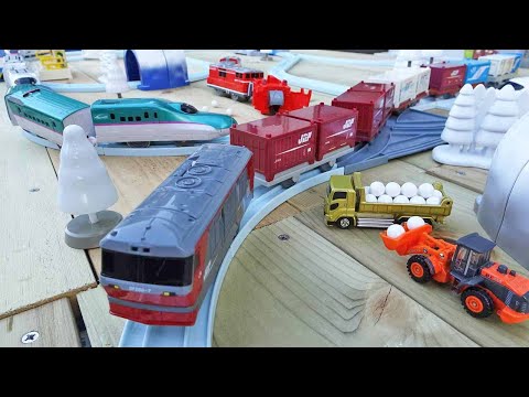 JR Freight Train & Shinkansen ☆Snow and steam locomotive scenery course