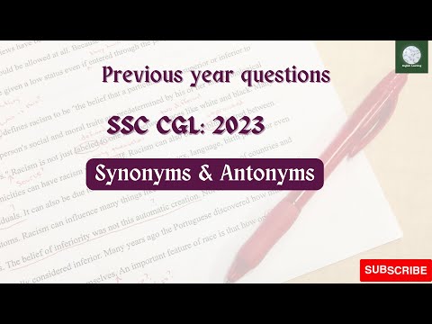 Synonyms Antonyms | Asked in SSC CGL 2023| PYQs #ssc #exam #english #ssccgl #learn