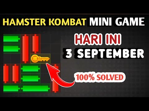 HAMSTER KOMBAT MINI GAME HARI INI 3 SEPTEMBER 2024 | MINI GAME HAMSTER KOMBAT | DAILY MINI GAME