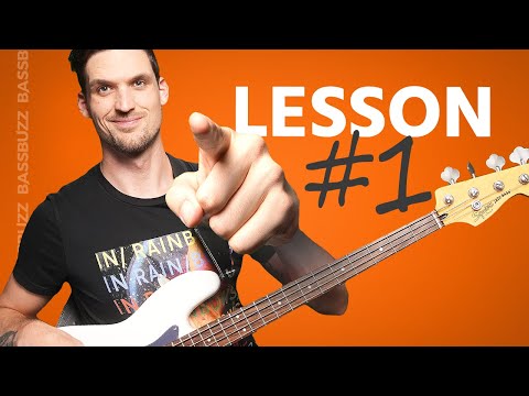 Beginner Bass Lesson #1 (Your Very First Lesson)