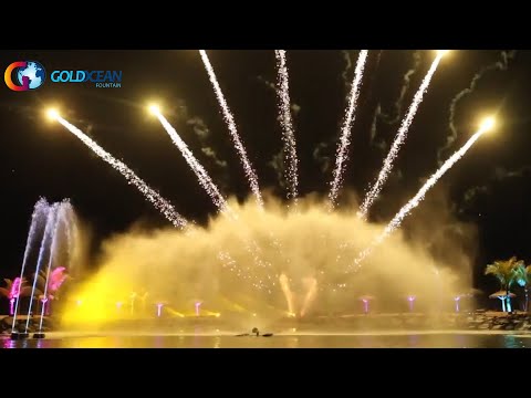 Outdoor Lake Water Screen Movie Fountain Show in Mauritius