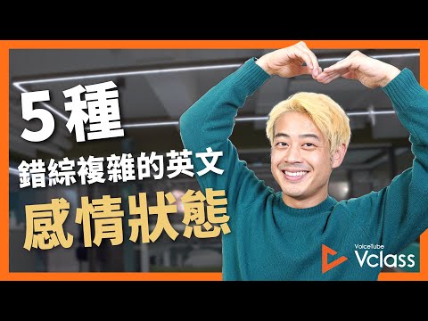 5 種錯綜複雜的英文感情狀態！【 Vclass Ketchup! 】