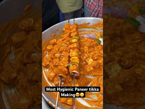 Most Hygienic Paneer tikka Making😍😋|| Indian Street Food