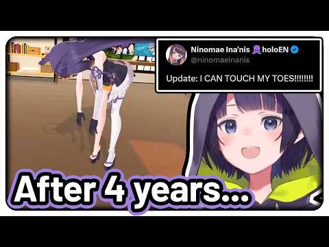 How did Ina realize she could touch her toes? 【Hololive EN】