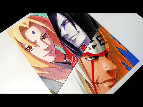 Drawing 3 SANNIN [Jiraiya, Tsunade, Orochimaru] #NARUTUBRO