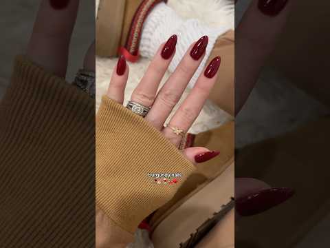 Fall Nails🥀💅🏼🍷🍒♥️ #fallnails #nailinspo #nailideas #rednails #trendynails #nailstagram #nails