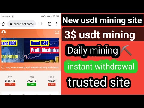 New version of usdt mining website || New usdt quantitative income website || New USDT investment