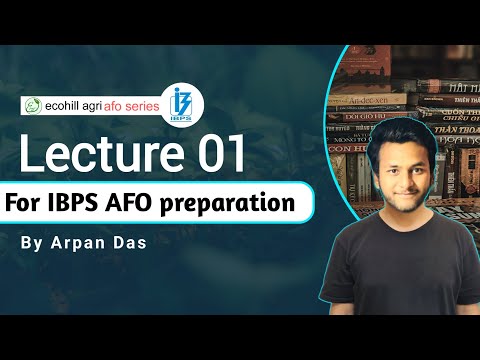 AFO Lecture 01 l afo series by Arpan Das l crop production l #afo #ibpsafo2023 #afomarathan #bao