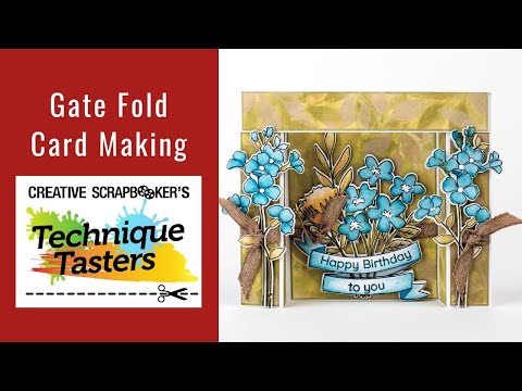 Gate Fold Card Making - Technique Tasters #348