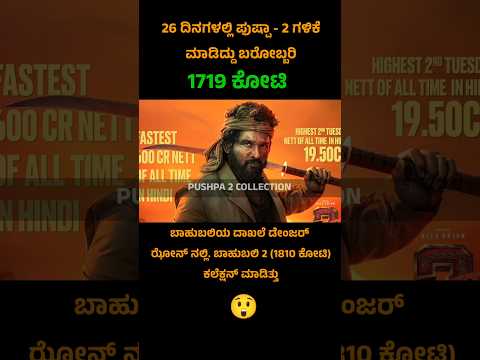 Pushpa 2 gross collection worldwide 🔥 #pushpa2boxoffice #pushpa2 #kannadashorts