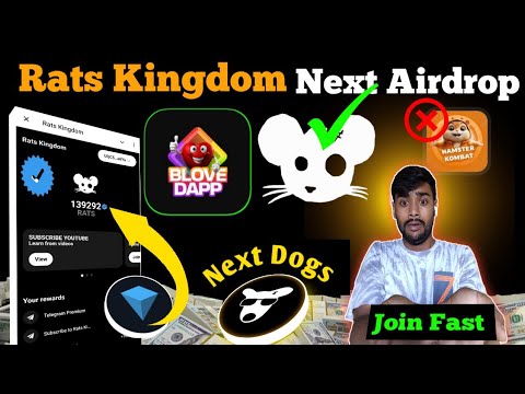 BLove Dapp | Rats Kingdom New mining Bot | Rats Kingdom Airdrop 50000 Coins | Rats Withdrawal