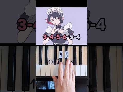 Moe Chakka Fire Piano Tutorial #shorts