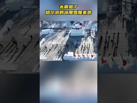 哈尔滨的冰雕雪雕#雪