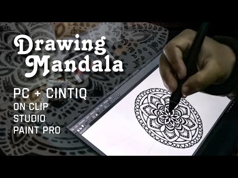 Draw mandala on PC easy fun process