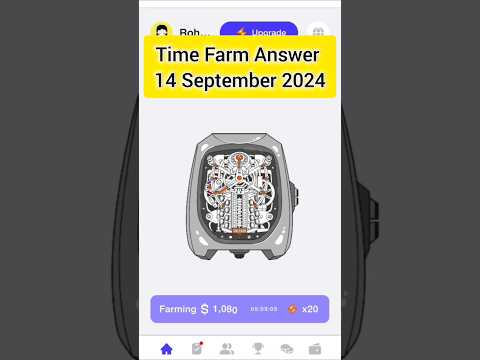 Time Farm Answer 14 September 2024 #timefarm #dailycombo