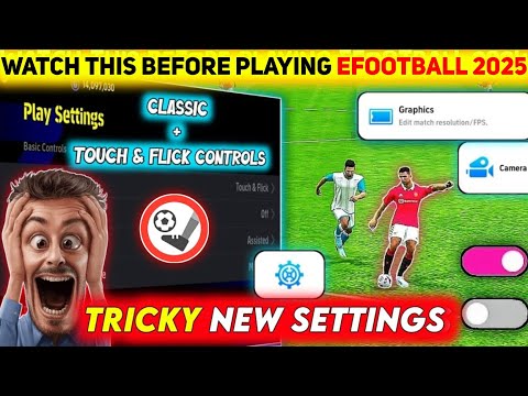 Hidden New Best Settings Efootball 2025 😱🔥