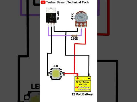 TIP41C IC 12 Volt Speed Controller Connection DIY Project #shorts