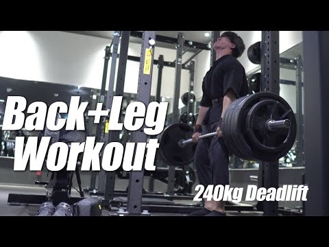 Heavy Back&Leg Workout |徹底的に効かせる脚トレ