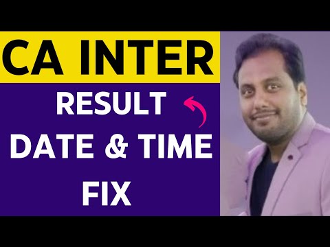 |CA Inter Result Date & Time Declared| Must Watch For Intermediate Students||